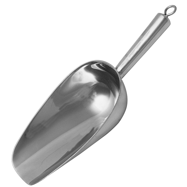 Совок для льда;сталь нерж.;1,1л;,L=28,5,B=15см;серебрист.