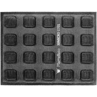 Форма конд. перфорир. «Квадрат» 20шт на листе30х40см[2шт];силикон,стеклопласт.;,H=2,L=5,B=5см;черный