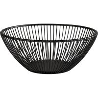 Корзина круглая для фруктов, хлеба «Сварт»;металл;D=20,H=8см;черный