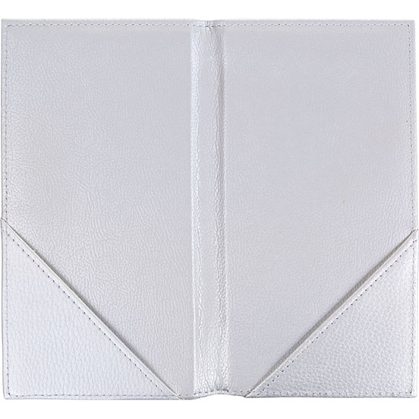 Папка для счетов;кожезам.;,L=22,2,B=12см;серебрист.