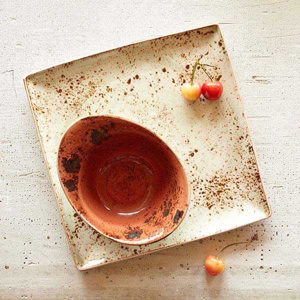 Салатник «Крафт Терракота»;фарфор;125мл;,H=55,L=130,B=95мм;терракот