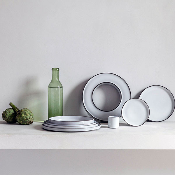 Тарелка «Карактэр» с высоким бортом;керамика;D=280,H=25мм;камен.-серый.