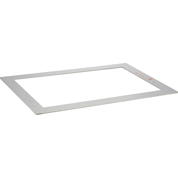 Шаблон для нарезки бисквита;пластик;,H=4,L=570,B=370мм;белый