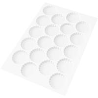 Форма кондитерская «Круг рифленный»[72шт];абс-пластик;D=45,L=580,B=390мм;белый