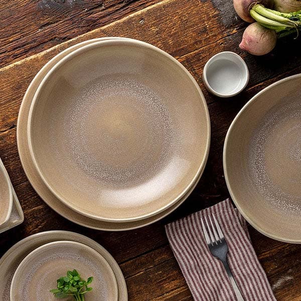 Салатник «Революшн»;фарфор;D=25см;бежев.