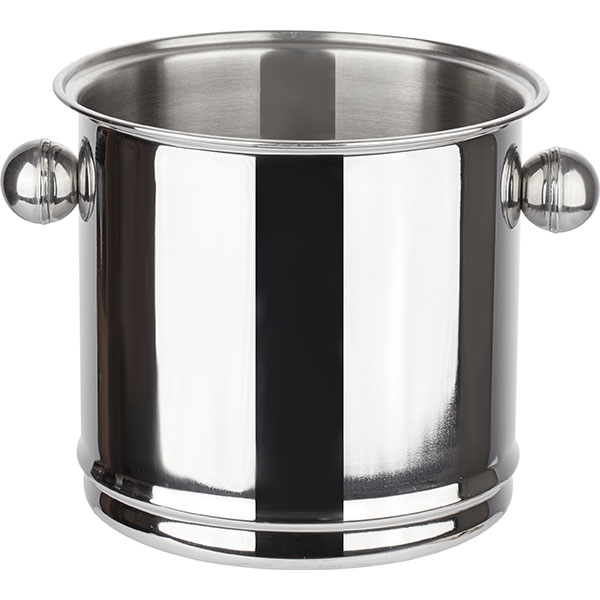 Ведро для шампанского;сталь нерж.;4,4л;D=24,5/17,5,H=18,B=20см;металлич.