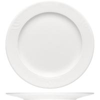 Тарелка «Карат» мелкая;фарфор;D=23,H=2см;белый