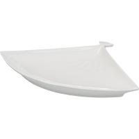 Блюдо «Кунстверк» веер;фарфор;,H=2,L=27,B=20см;белый