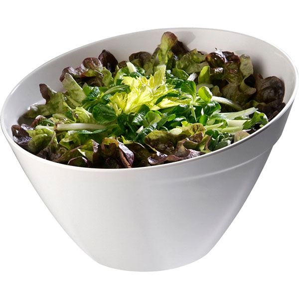 Салатник;пластик;2,5л;D=24,5,H=15см;белый