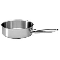 Сотейник «Экселленс»;сталь нерж.;3,6л;D=24,H=8см;металлич.