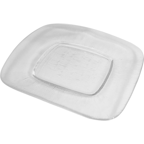 Блюдо сервировочное «Клиа»;стекло;,L=21,B=21см;прозр.