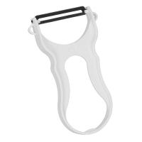 Нож для чистки овощей и фруктов «Квик»;сталь нерж.,пластик;,L=16см;белый,металлич.