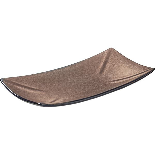 Блюдо для суши «Пати»;фарфор;,L=27,B=14см;серый,синий