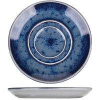 Блюдце «Везувиус Ляпис»;фарфор;D=117/40мм;синий