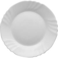 Тарелка «Эбро»;стекло;D=200,H=15мм;белый