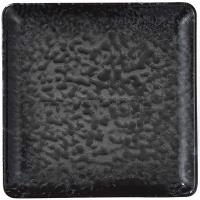 Тарелка «Нанокрем Блэк»;фарфор;,L=19,B=19см;черный