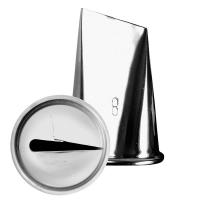 Насадка кондитерская «Лента»;сталь нерж.;D=35/25,H=55мм;металлич.