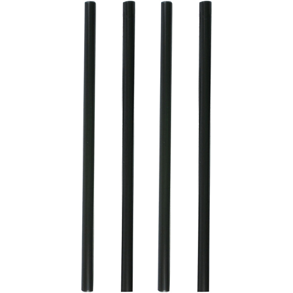 Трубочки без изгиба L=14,5см[240шт];пластик;D=8,L=145мм;черный