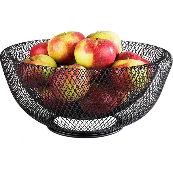 Ваза для фруктов;металл;D=31,H=14см;черный