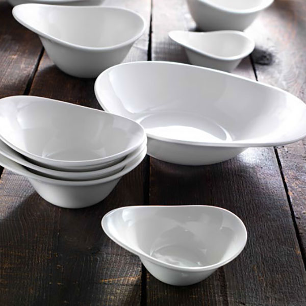 Салатник «ФриСтайл»;фарфор;0,8л;D=25,H=7см;белый