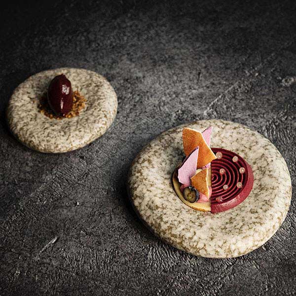 Тарелка «Студио Ро»;керамика;D=158,H=32мм;серый