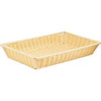 Корзина для хлеба плетеная;полиротанг;,H=85,L=530,B=325мм;бежев.