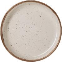 Тарелка «Пунто Бьянка»;фарфор;120мл;D=135,H=25мм;белый,черный