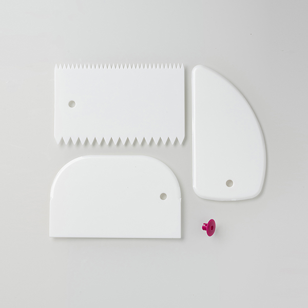 Набор шпателей кондитерских (3 шт.);нейлон;белый