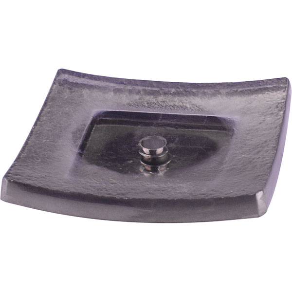 Подставка для мыла;стекло;,L=10,B=10см;серый Подставка для мыла;стекло;,L=10,B=10см;серый