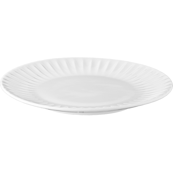 Тарелка «Ригби» мелкая;фарфор;D=20,6см;белый