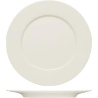 Тарелка «Пьюрити» мелкая;эко-кост. фарф.;D=22,H=2см;белый