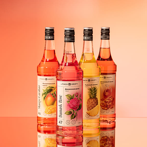 Сироп «Дамасская Роза» Pinch&Drop;стекло;1л;D=85,H=310мм