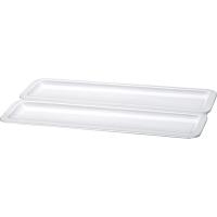 Гастроемкость GN (2/4);фарфор;,H=2см;белый