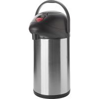 Термос с помпой;сталь,пластик;3,5л;,H=37,7,L=22,8,B=17,5см;серебрист.,черный