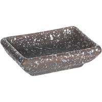 Соусник «Кунстверк»;керамика;,L=85,B=60мм;матовый,черный