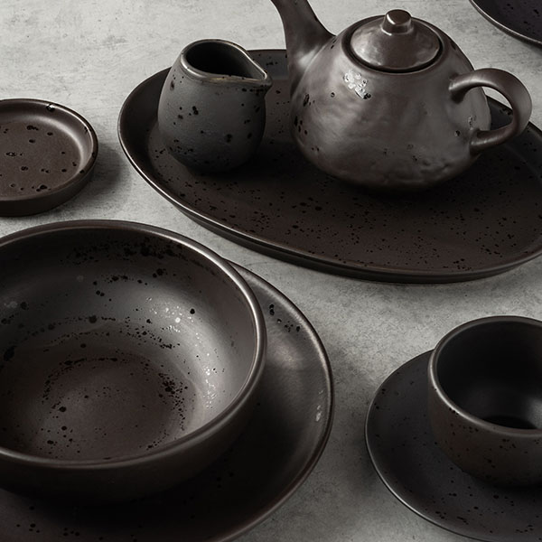 Салатник «Оникс»;керамика;1л;D=185,H=65мм;черный