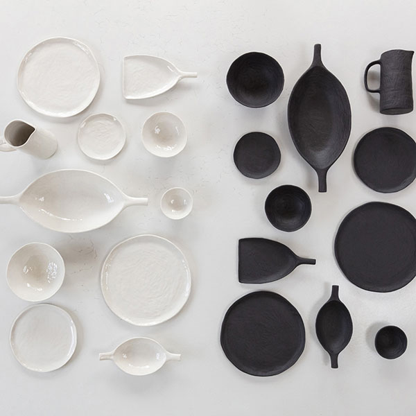 Блюдо для подачи «Уайли» овальное с ручками;керамика;,H=6,L=33,B=20см;черный,матовый