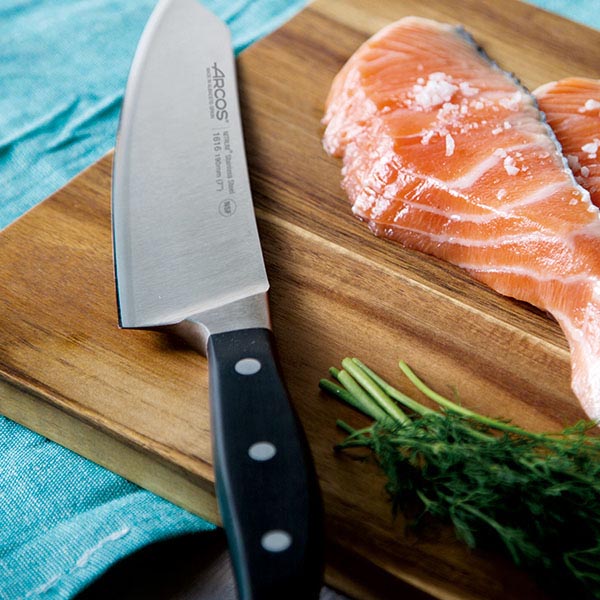 Нож поварской «Манхэттен»;сталь нерж.,полиоксиметилен;,L=33/19см;металлич.,черный