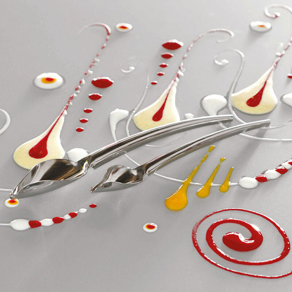 Ложка кондитерская для декорирования[2шт];сталь нерж.;,L=23/19см;серебрист.