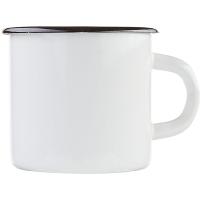 Кружка эмалированная;400мл;,L=11см;белый