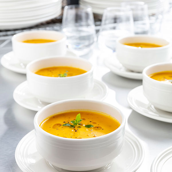 Чашка бульонная «Бид»;фарфор;285мл;белый