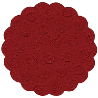 Салфетка сервировочная 9-слойные[20шт];бум. салфет.;D=9см;бордо