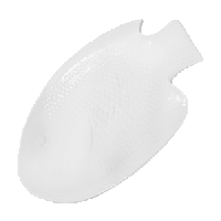 Блюдо «Кунстверк» рыба;фарфор;,H=3,L=35,B=26см;белый