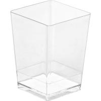 Креманка квадратная набор[12шт];полистир.пищ.;120мл;,H=7,L=5,B=5см;прозр.