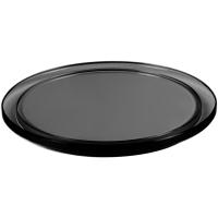 Блюдо для подачи;стекло;D=218,H=20мм;черный,полупрозр.