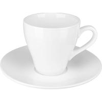 Чайная пара «Кунстверк»;фарфор;250мл;D=90/167мм;белый