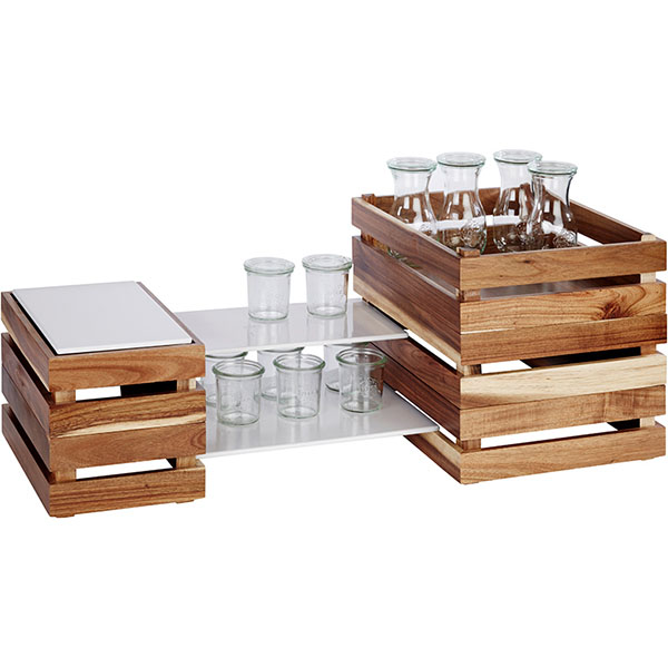 Ящик для подачи;акация;,H=10,5,L=29,B=18,5см;св.корич.