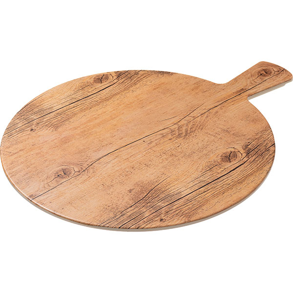 Блюдо для подачи с ручкой;пластик;D=36см