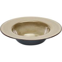 Тарелка глубокая;керамика;D=213,H=50мм;серый,синий