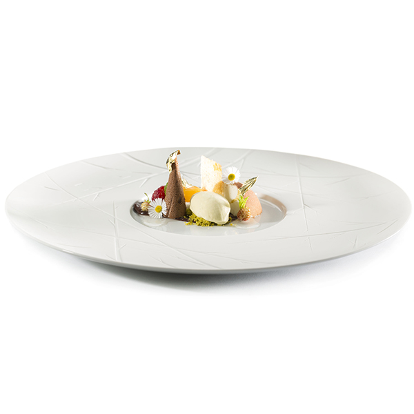 Тарелка;фарфор;D=250,H=15мм;белый